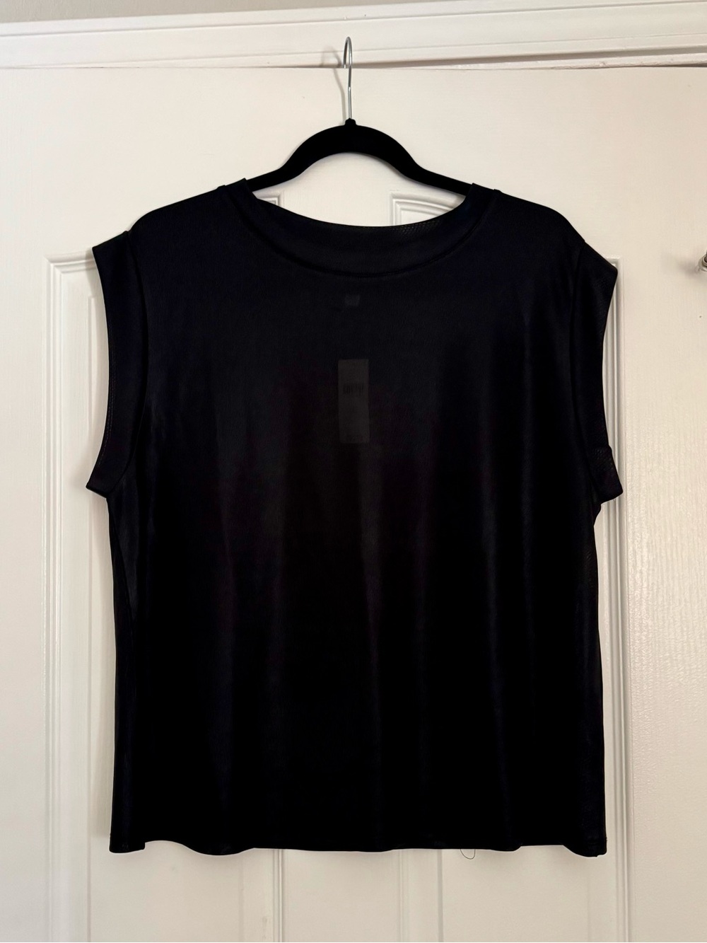 Anthropologie Porridge Shine Muscle Tee - Black (Large)